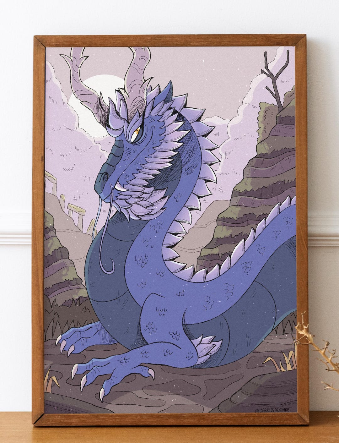 Wind Dragon Print - Etsy