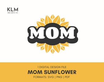 Moeder Zonnebloem Bundel SVG | Moederdag Svg | Moeder Svg | Mom Life Svg | Zonnebloem Svg | Mama Svg | Moeder SVG Digitaal Bestand | Moeder clip art