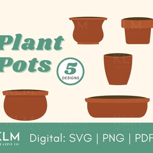 Plant Pot Svg, Succulent Svg, Plant Clip art, Succulent Clipart, Plants Svg, Plant Vectors, Plant Cut Files, Svg Bundle