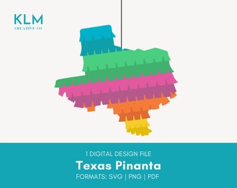 Texas Piñata svg / Texas Piñata Fiesta Clipart / Piñata svg / Texas Fiesta Piñata png / Fiesta svg / Texas Fiesta Piñata Files for Cricut