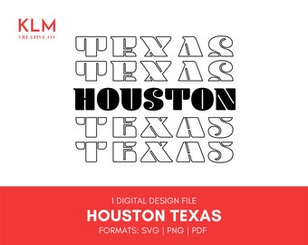 Houston Texas svg / Houston Texas Clipart / Houston svg / Houston TX svg / Texas png / Texas Houston svg Files / Texas svg Files for Cricut