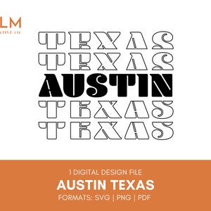 Austin Texas svg | Austin Texas Clipart | Austin svg | Austin TX svg | Texas png | Texas Austin svg Files | Texas svg Files for Cricut