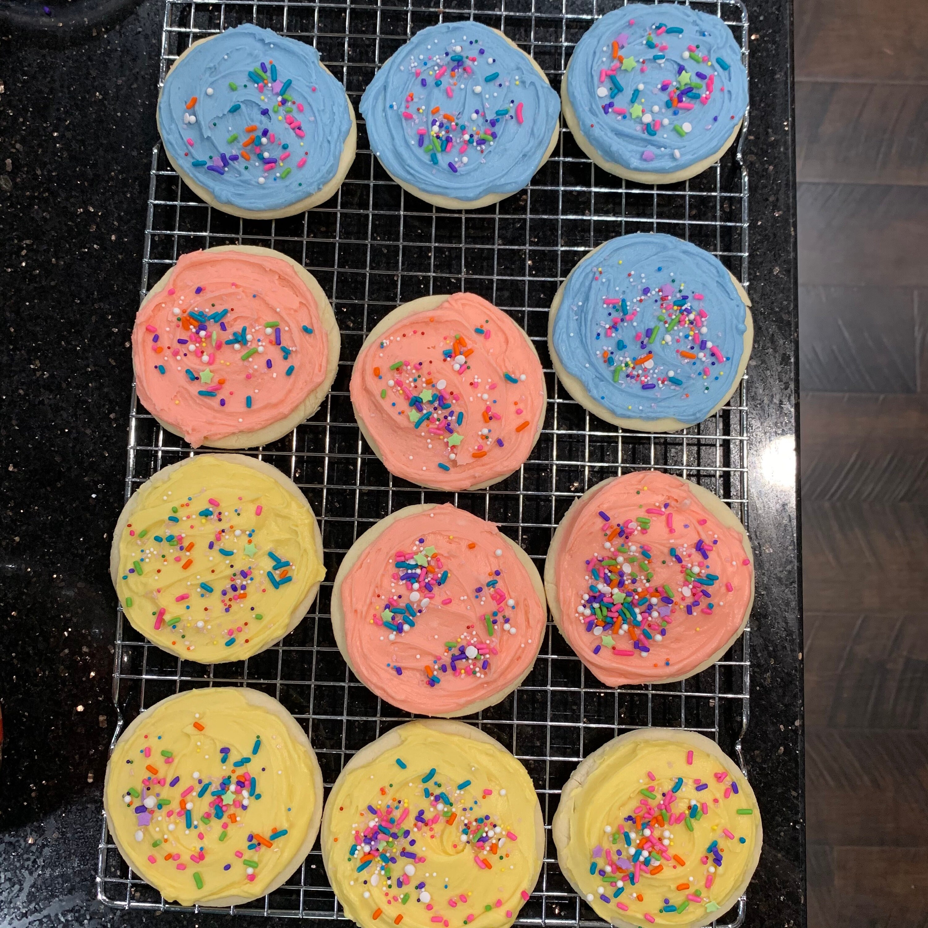 Buttercream Frosted Sugar Cookies One Dozen Etsy