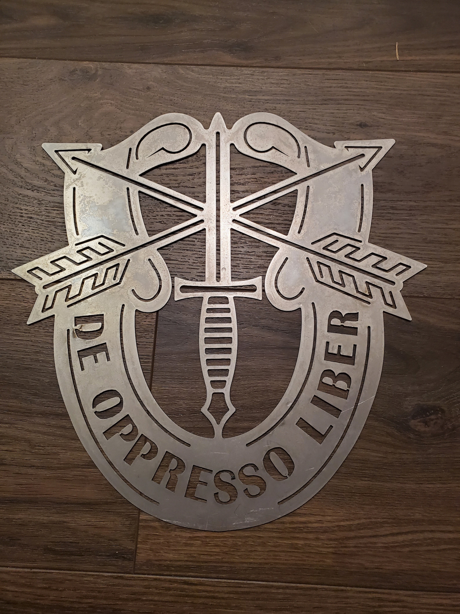 Special Forces Crest Metal Artwork Etsy