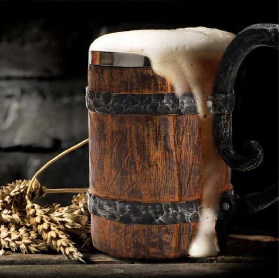Dwarven Tavern Mug Coffee Mug Beer Mug Wooden Style Etsy