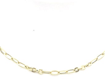 Yellow Gold Necklace, 18K Gold Necklace, Real Gold, Necklace for Women, 18K Gold Chain Necklace, Italian Necklace, Handmade