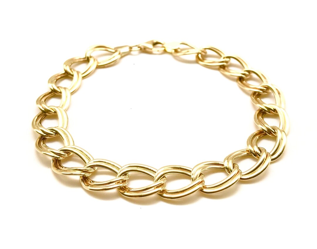 Yellow Gold Bracelet 14K Gold Bracelet Real Gold Bracelet Etsy Australia