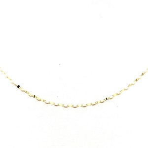 Yellow Gold Chain Necklace, 18K Gold Necklace, Real Gold, Chain for Women, 18K Gold Chain Necklace, Italian Handmade Necklace
