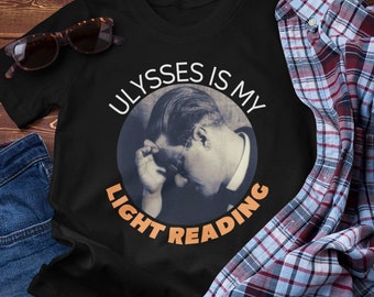 James Joyce T Shirt, Funny Ulysses Tshirt, Classic Novel Gift, Irish Literature Book, Saint Patricks Day, Back to School, Graduation Present