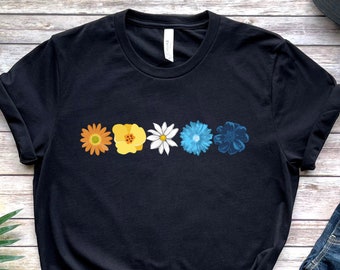 Aroace Flower T Shirt, Floral Aro Ace Flag, Aromantic Asexual Gift, Boho LGBT Tshirt, Subtiele LGBTQ Pride Month, Spring Adult Gender Neutral