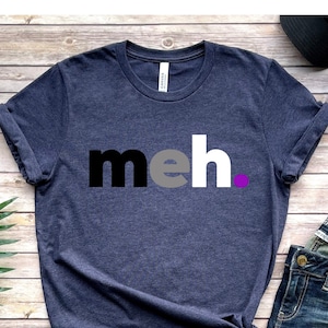 Asexual Pride meh T-shirt, rolig Ace Flag-present, HBTQ-present, diskret asexualitetsmedvetenhet, könsneutral Aroace