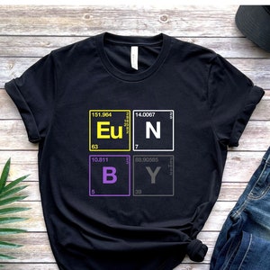 Periodic Table Non Binary T-shirt, Nonbinary Chemistry, Enby Flag Gift, Discreet LGBTQ Pride Month, Gender Neutral Clothing, Unisex LGBTQIA
