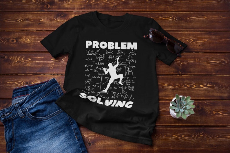 Rock Climbing T Shirt, Bouldering Tee, Problem Solving, Sport Climber Gift, Present for Boulderer, Lead Climb Tshirt, Vintage Mountaineering image 1