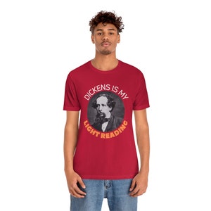 Charles Dickens T Shirt, Author Tshirt, Classic Novel Gift, English Literature Professor Book, Graduation Present, Back To School Reading image 7