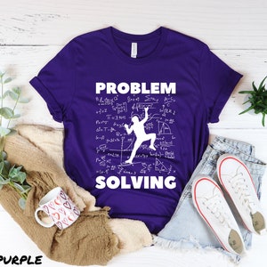 Rock Climbing T Shirt, Bouldering Tee, Problem Solving, Sport Climber Gift, Present for Boulderer, Lead Climb Tshirt, Vintage Mountaineering image 4