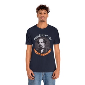 Charles Dickens T Shirt, Author Tshirt, Classic Novel Gift, English Literature Professor Book, Graduation Present, Back To School Reading image 6