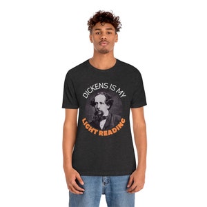 Charles Dickens T Shirt, Author Tshirt, Classic Novel Gift, English Literature Professor Book, Graduation Present, Back To School Reading image 3