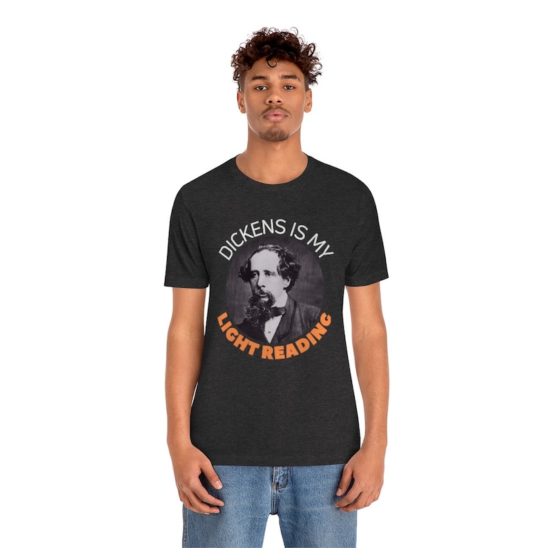 Charles Dickens T Shirt, Author Tshirt, Classic Novel Gift, English Literature Professor Book, Graduation Present, Back To School Reading image 3