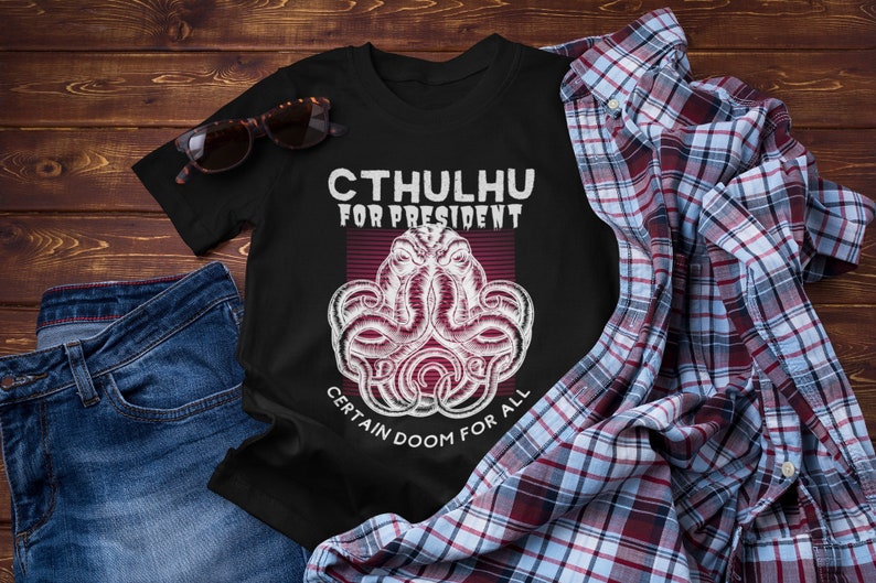 Cthulhu 2024 Certain Doom for All Tshirt Cthulu for Etsy