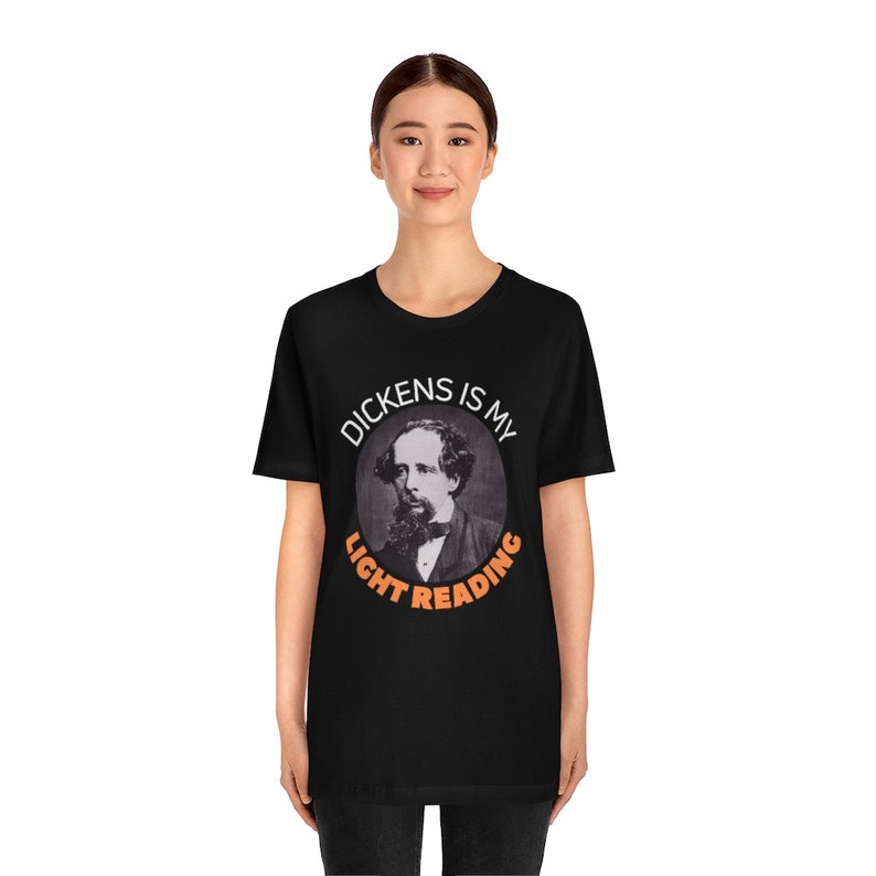 Charles Dickens T Shirt, Author Tshirt, Classic Novel Gift, English Literature Professor Book, Graduation Present, Back To School Reading image 2