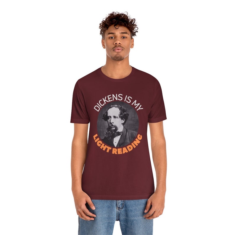 Charles Dickens T Shirt, Author Tshirt, Classic Novel Gift, English Literature Professor Book, Graduation Present, Back To School Reading image 5