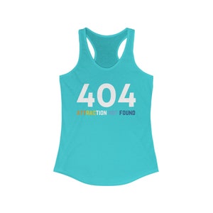 Aroace 404 attractie niet gevonden racerback tanktop afbeelding 2