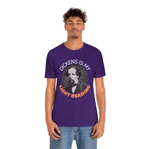 Charles Dickens T Shirt, Author Tshirt, Classic Novel Gift, English Literature Professor Book, Graduation Present, Back To School Reading image 8