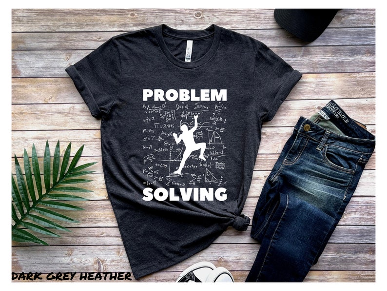 Rock Climbing T Shirt, Bouldering Tee, Problem Solving, Sport Climber Gift, Present for Boulderer, Lead Climb Tshirt, Vintage Mountaineering image 2