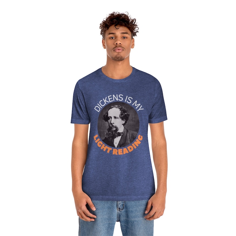 Charles Dickens T Shirt, Author Tshirt, Classic Novel Gift, English Literature Professor Book, Graduation Present, Back To School Reading image 4