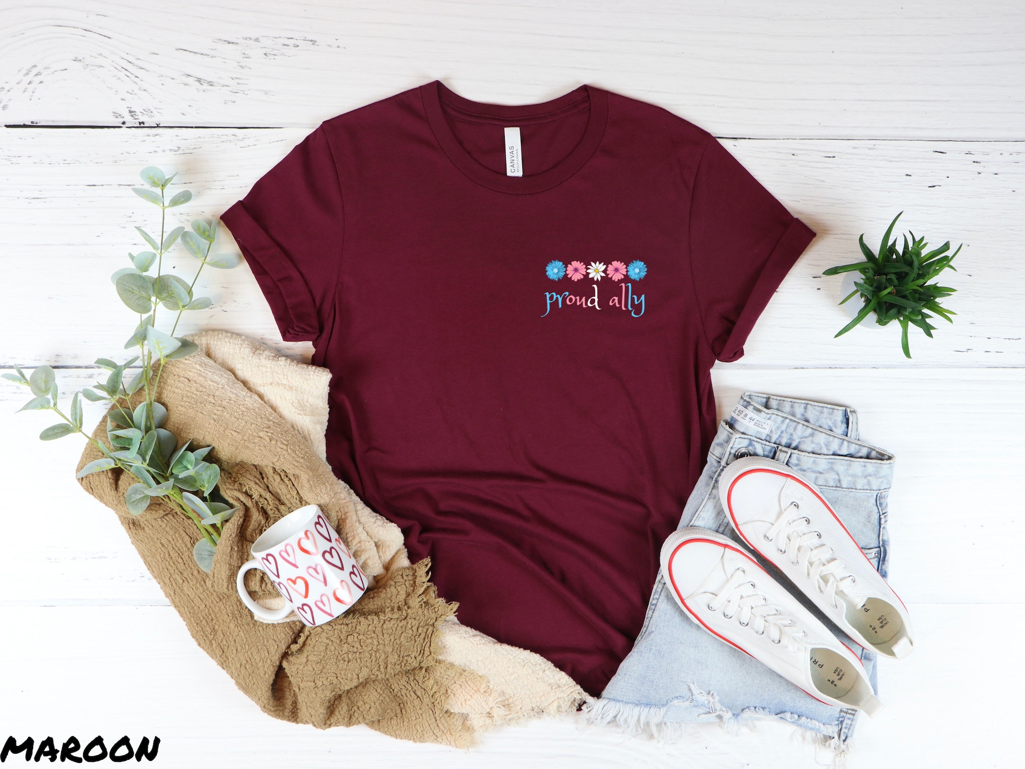 Discover Transgender Ally Flower T-Shirt