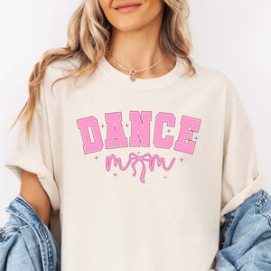 Dance Mom Shirt, Pink Dance Team Mom Tee, In My Dance Mom Era Sweatshirt, Cheer Mom Shirt, Cute Ballet Mom Pullover Gift