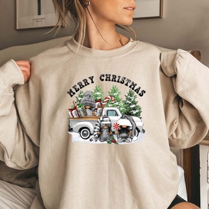Merry Christmas Sweatshirt, Christmas Tree Farm Sweatshirt, Gift For Christmas, Christmas Sweatshirt, Cute Winter Hoodie, Family Christmas