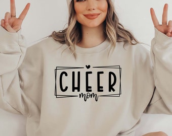 Cheer Mom Sweatshirt, Cheer Mama, Team Spirit Sweatshirt, Cheer Mom Shirt, Cheer life Sweatshirt, Gift for mom