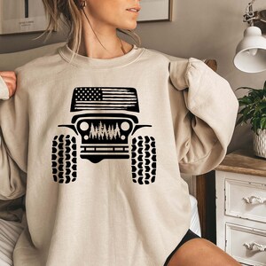 American offroad sweatshirt, Offroad forest shirt, USA Flag sweatshirt, US Offroad, 4WD offroad shirt, Amarican Flag, 4wd Flag Usa