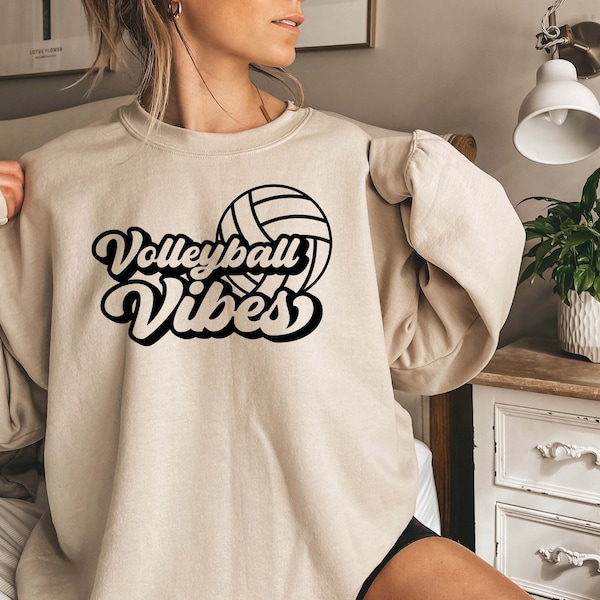 Volleyball Vibes Sweatshirt Etsy