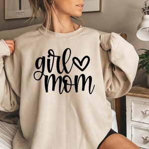 Girl Mom Sweatshirtmom of Girls Shirtmama Sweatshirtmom - Etsy