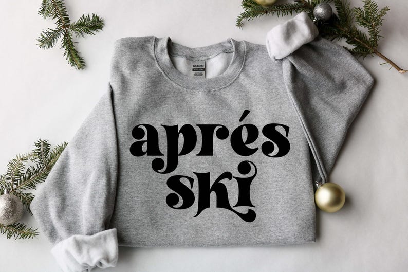 Après Ski Sweatshirt: Winter Sports, Aspen Trip image 5