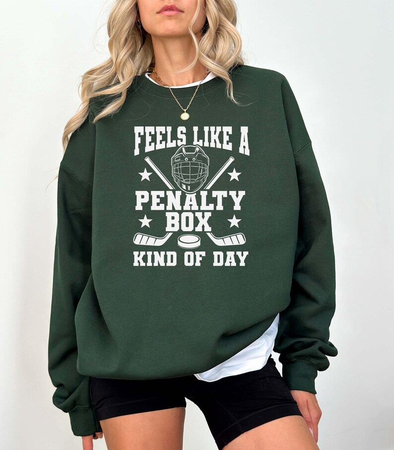 Penalty Box Hockey Sweatshirt: Funny Hockey Shirt, Ice Hockey Player Gift, Game Day Sweatshirt, Men Women Hockey Shirt, Hockey image 13