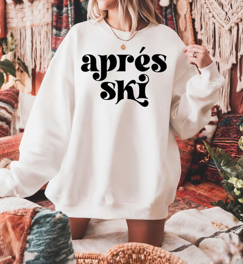 Après Ski Sweatshirt: Winter Sports, Aspen Trip image 2