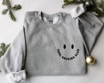 Cool Cousins Club Sweatshirt, Matching Cousins Gift, Family Reunion Pullover, Cousins Shirt, Cousin Crew Toddler Sweatshirt