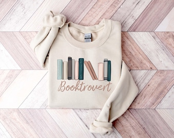 Booktrovert Books Lover Sweatshirt - Casual Cozy Reader Shirt