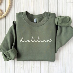 Dietitian Sweatshirt, Nutritionist Gift, RD Sweater, Nutritionist Gift Future Dietitian Gift, Dietetics Student, Dietitian Shirt Bild 2