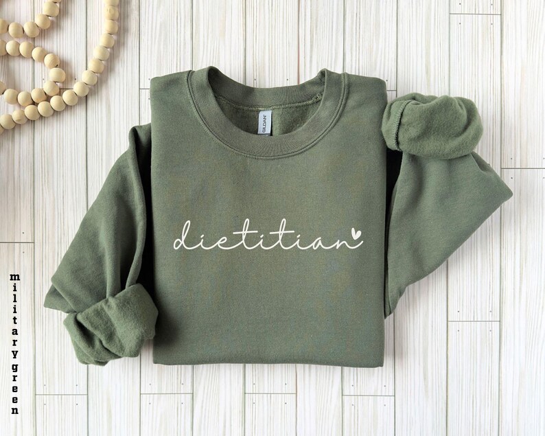 Dietitian Sweatshirt, Nutritionist Gift, RD Sweater, Nutritionist Gift Future Dietitian Gift, Dietetics Student, Dietitian Shirt Bild 2