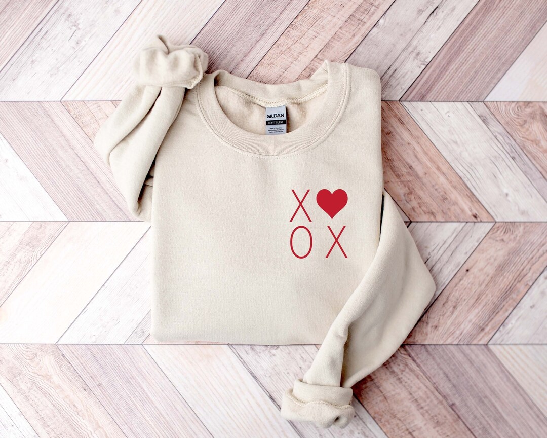Valentine XOXO Drop Shoulder Crewneck Sweater