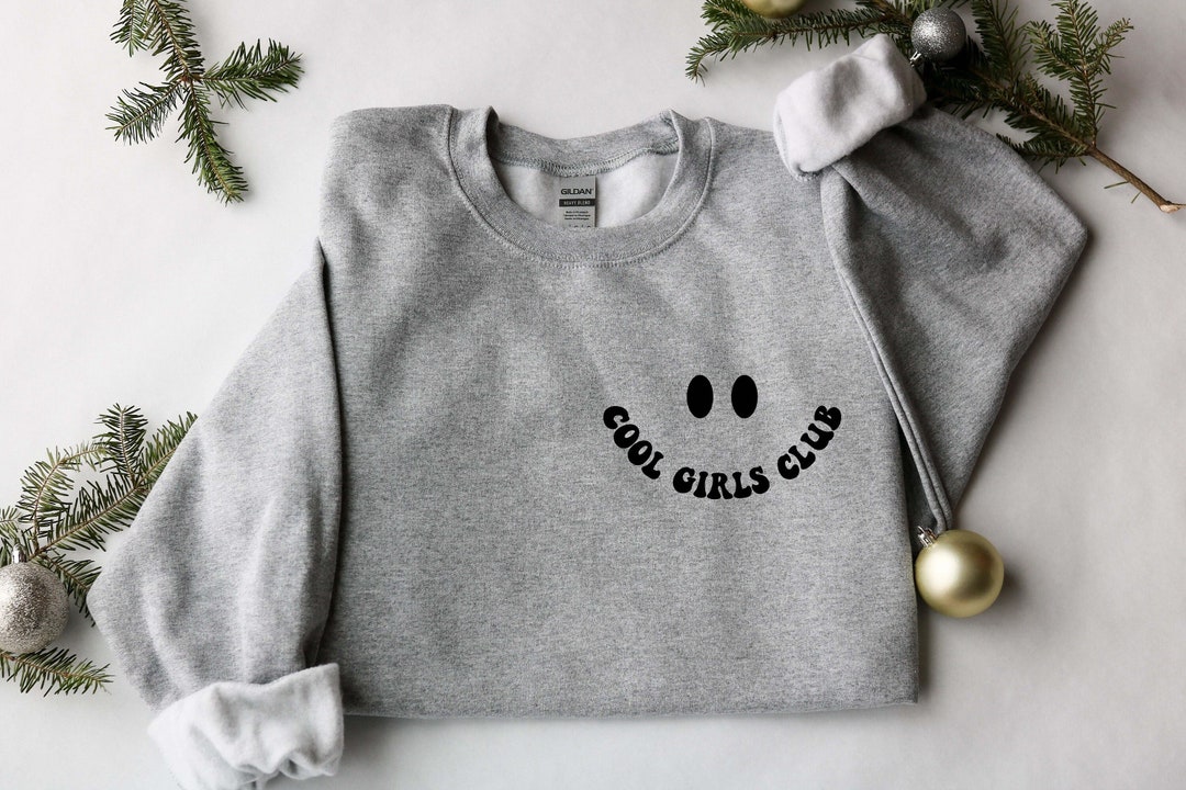 Girls Sweatshirt Cool Girls Club Sweatshirt Mom Gift Aunt Etsy