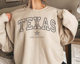 Texas Sweatshirt: Lone Star State Graphic Crewneck