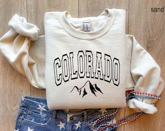 Colorado Sweatshirt: Mountain Adventure Crewneck