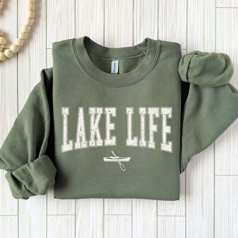 Artwork Crewneck Sweatshirt - Lake Blue