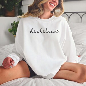 Dietitian Sweatshirt, Nutritionist Gift, RD Sweater, Nutritionist Gift Future Dietitian Gift, Dietetics Student, Dietitian Shirt Bild 3