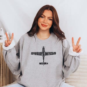 Military Phonetic Alphabet Plane Sweatshirt, Pilot Shirt, Plane Sweatshirt, Airplane Mode Sweatshirt, Airplane Shirt, Travel Sweater, image 4